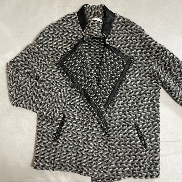 Opullence Wool Knit Jacket Made In France Size T1 US S - Picture 5 of 13